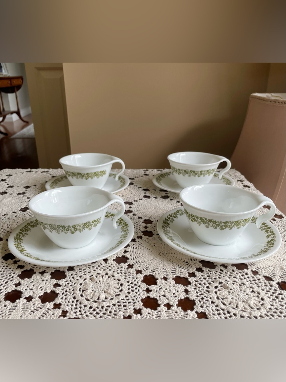 Vintage Corelle Crazy Daisy Teacup & Saucer Set